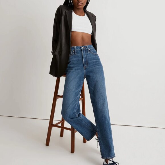 Madewell - Perfect Vintage Straight Jean - mayfield wash - Size 29 - NWT - Picture 1 of 9